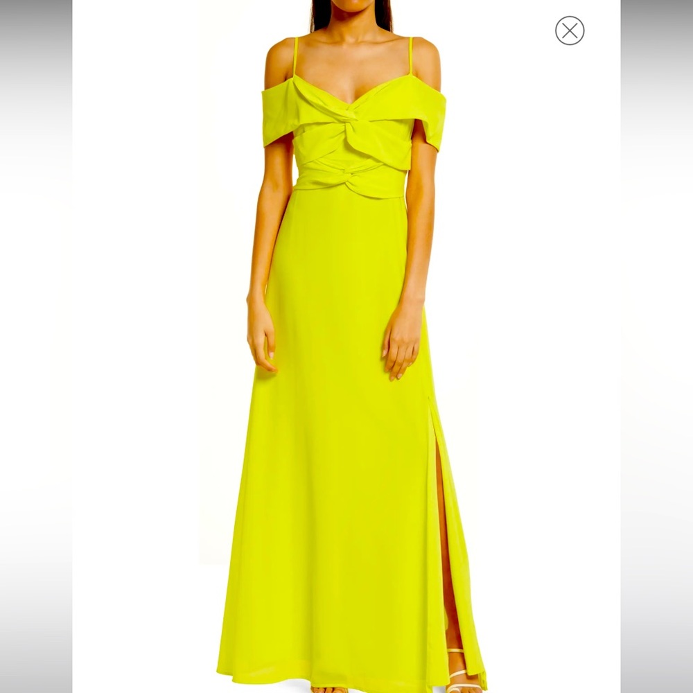 One33 Social Lime color long dress